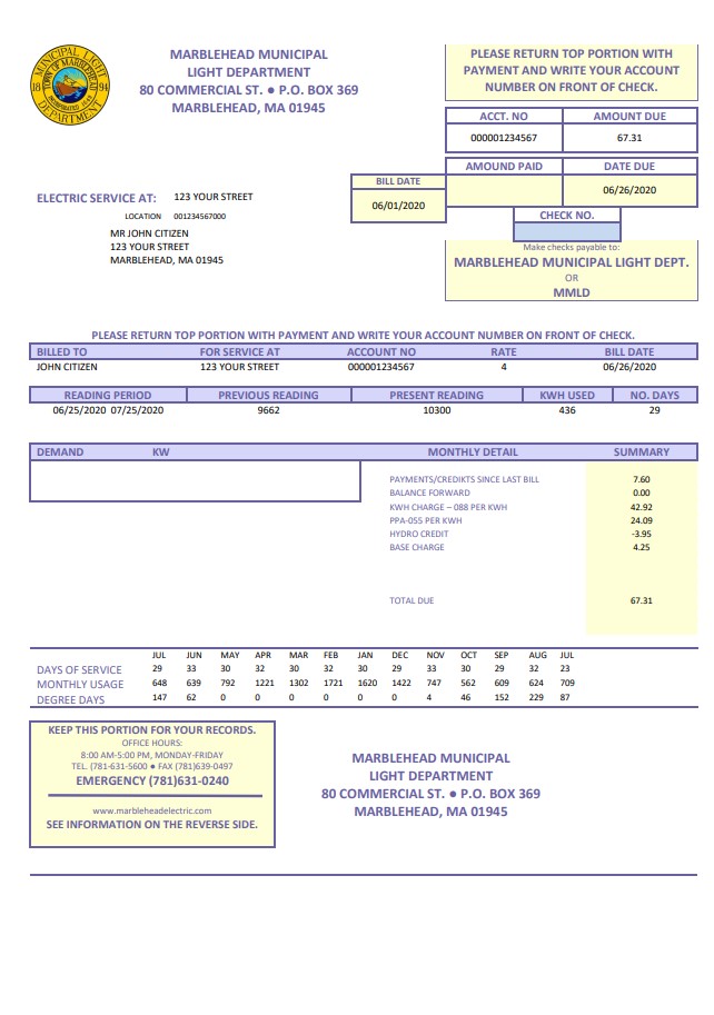  Minol USA business utility bill 